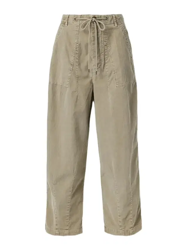 Cotton-blend Corduroy Barrel-leg Pants