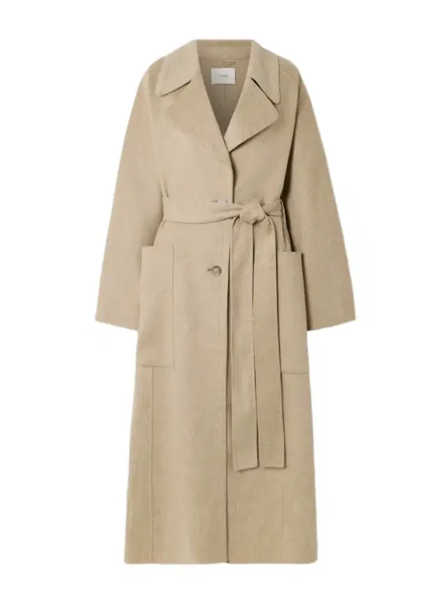 Spencer Belted Wool And Cashmere-blend Trench Coat
