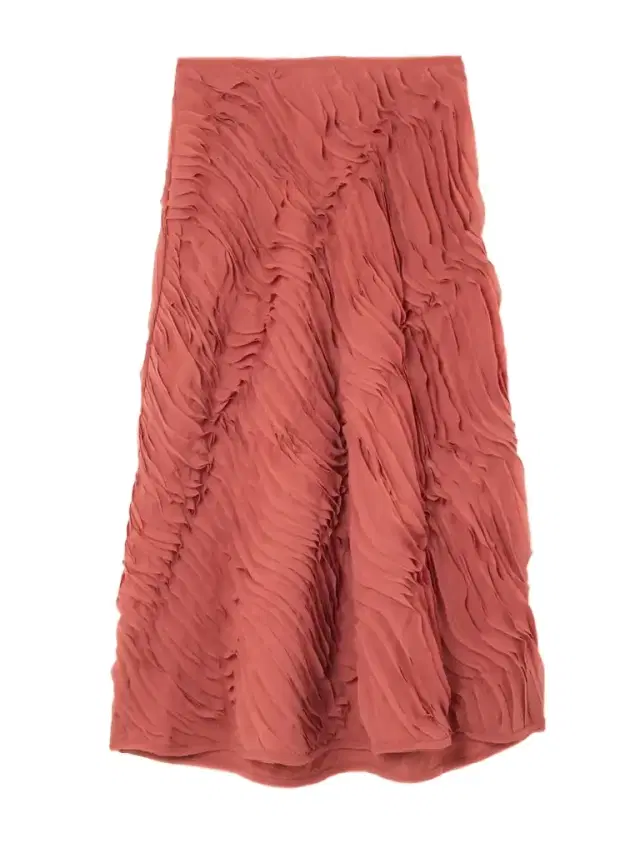 Amiko Ruffled Chiffon Midi Skirt
