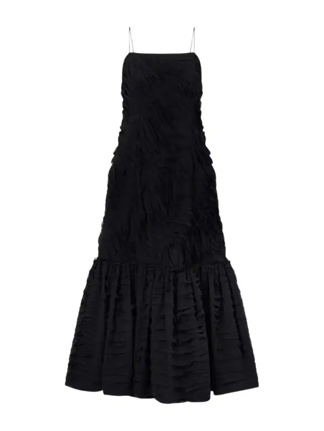 Augustina Pleated Chiffon Midi Dress