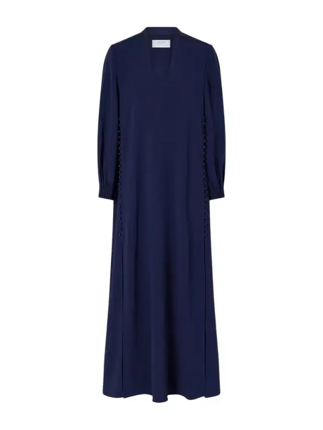 Francine Button-detailed Crepe Maxi Dress
