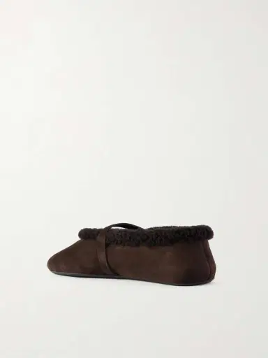 Alaïa Buckled Shearling Ballet Flats | Thumbnail 3 Alaïa Buckled Shearling Ballet Flats | Thumbnail 3