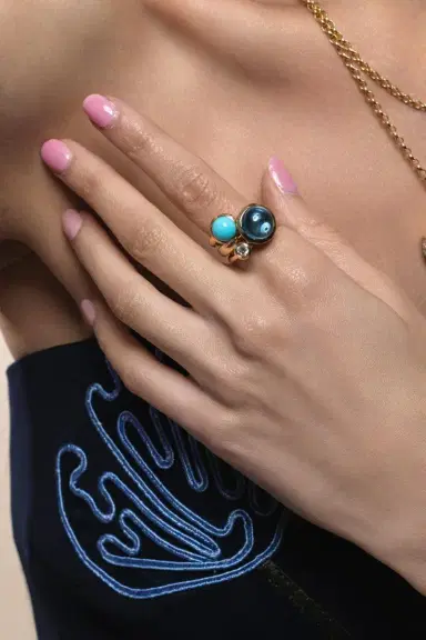 TAMARA COMOLLI Diamond Solitaire Bouton Ring | Thumbnail 3 TAMARA COMOLLI Diamond Solitaire Bouton Ring | Thumbnail 3