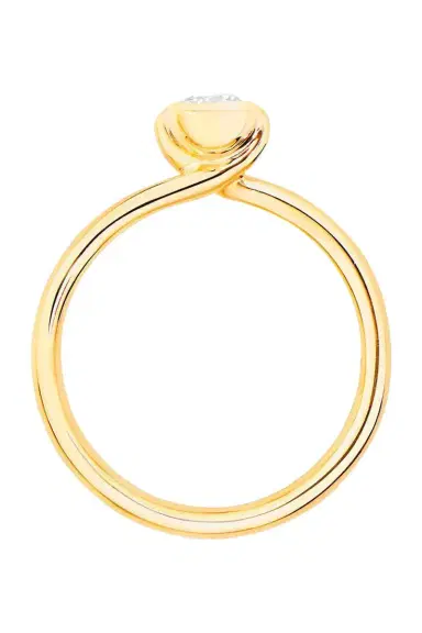 TAMARA COMOLLI Diamond Solitaire Bouton Ring | Thumbnail 5 TAMARA COMOLLI Diamond Solitaire Bouton Ring | Thumbnail 5
