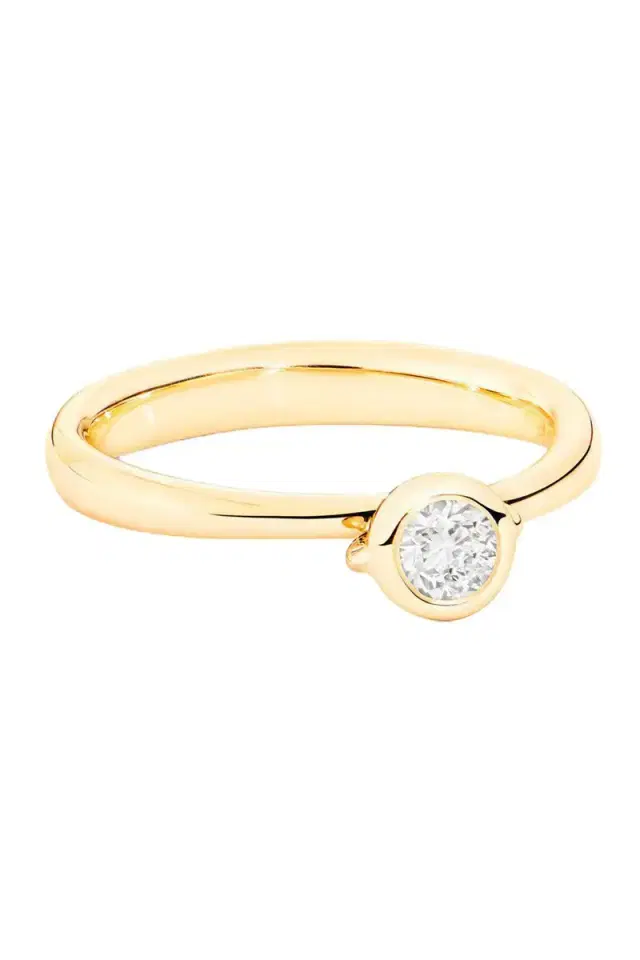 TAMARA COMOLLI Diamond Solitaire Bouton Ring