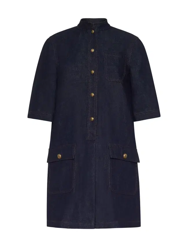 Adam Lippes Lauder Denim Midi Dress