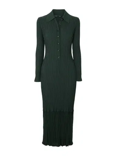 Proenza Schouler Luiza Sunburst Ribbed Midi Dress | Thumbnail 1