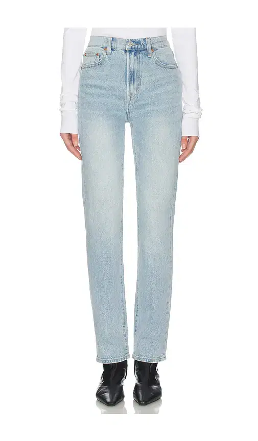 Bri High Rise Slim Straight Jeans
