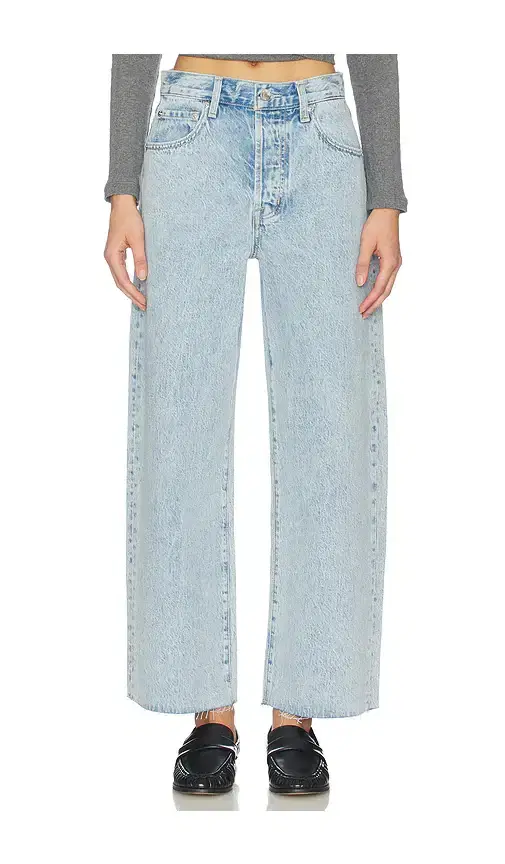 Pistola Tate Crop High Rise Wide Jeans