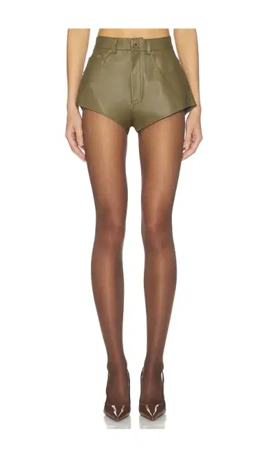 LaPointe Stretch Faux Leather Mini Short | Thumbnail 1