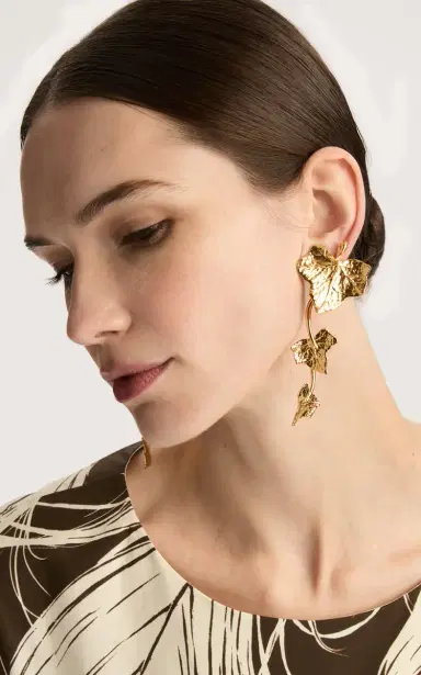 Oscar de la Renta Vines Triple Drop Earrings | Thumbnail 2