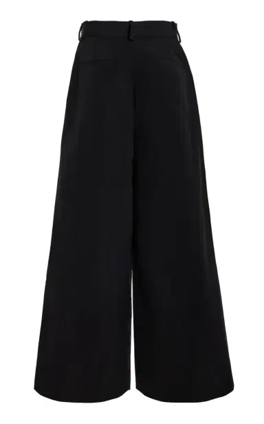 Rosie Assoulin Pleated Wide Leg Cotton Pants | Thumbnail 3