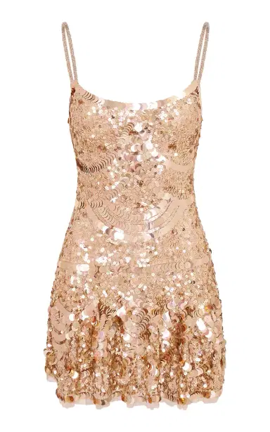 LoveShackFancy Liria Sequined Mini Dress | Thumbnail 6