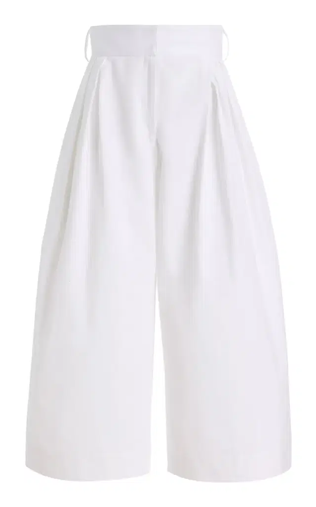 Rosie Assoulin Culotte Cotton Poplin Pants