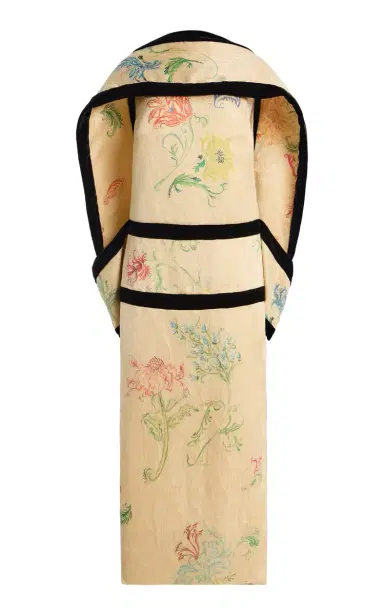 Rosie Assoulin A La Mode Linen Jacquard Gown | Thumbnail 4 Rosie Assoulin A La Mode Linen Jacquard Gown | Thumbnail 4