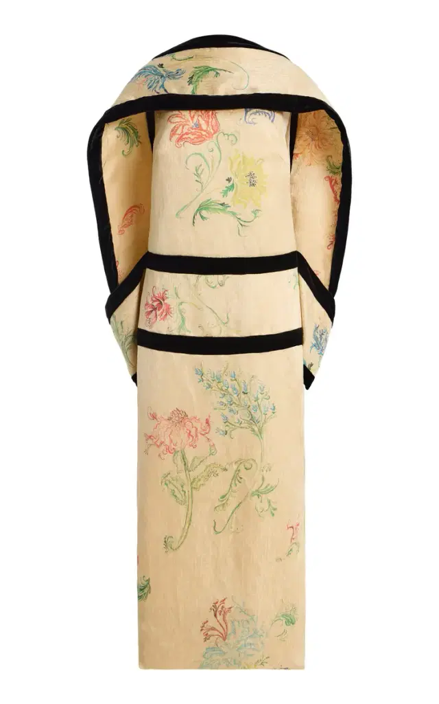 Rosie Assoulin A La Mode Linen Jacquard Gown