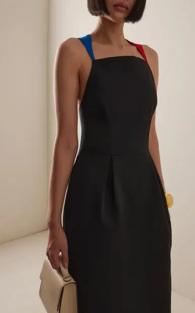 Rosie Assoulin Simon Says Cotton-Grosgrain Maxi Dress | Thumbnail 3 Rosie Assoulin Simon Says Cotton-Grosgrain Maxi Dress | Thumbnail 3