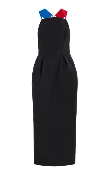 Rosie Assoulin Simon Says Cotton-Grosgrain Maxi Dress | Thumbnail 1 Rosie Assoulin Simon Says Cotton-Grosgrain Maxi Dress | Thumbnail 1