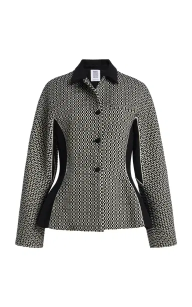 Rosie Assoulin Best Buds Woven Blazer | Thumbnail 1