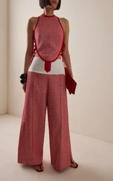 Rosie Assoulin Front & Center Jacquard Pants | Thumbnail 2
