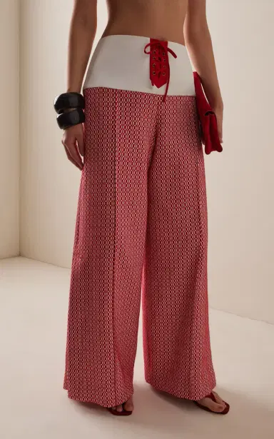 Rosie Assoulin Front & Center Jacquard Pants | Thumbnail 3