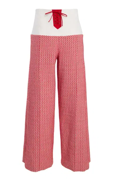 Rosie Assoulin Front & Center Jacquard Pants | Thumbnail 1