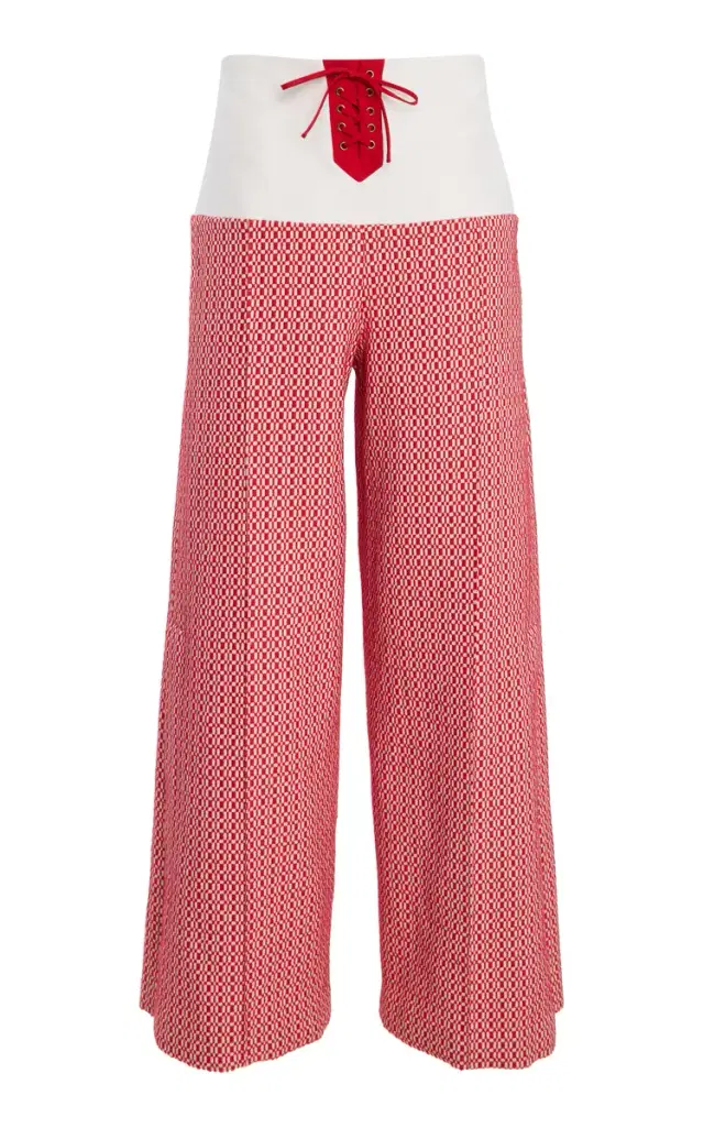 Rosie Assoulin Front & Center Jacquard Pants