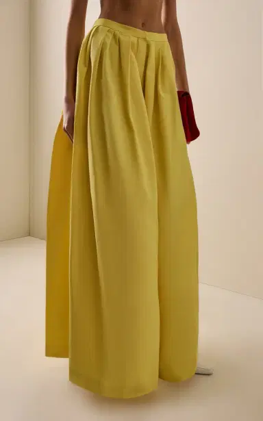 Rosie Assoulin Skant Grosgrain Cotton Maxi Skirt | Thumbnail 3