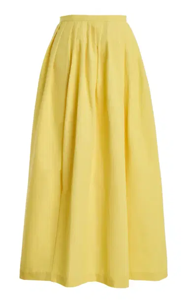 Rosie Assoulin Skant Grosgrain Cotton Maxi Skirt | Thumbnail 7