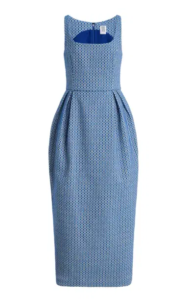 Rosie Assoulin Peg Woven Midi Dress | Thumbnail 1
