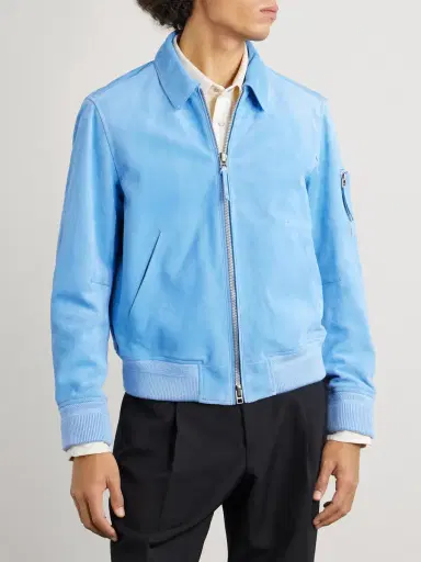 Tom Ford Suede Bomber Jacket - Men | Thumbnail 3