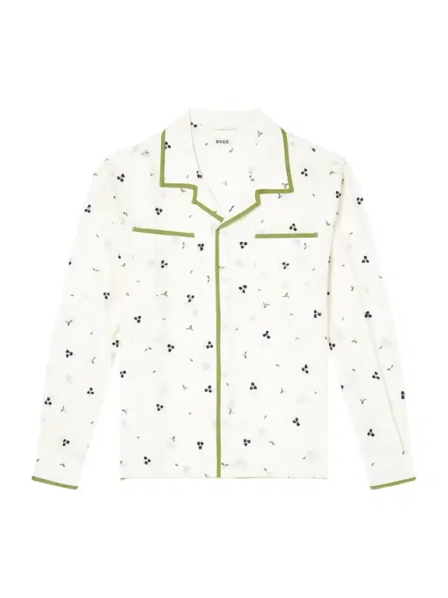 BODE Blackberry Patch Camp-Collar Embroidered Linen Shirt - Men