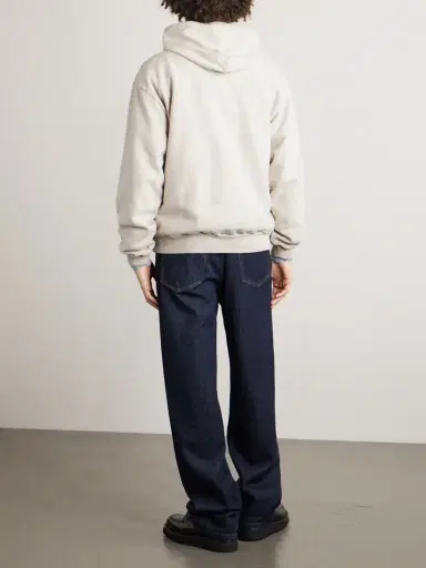 KAPITAL Printed Wool-Blend Jersey Hoodie - Men | Thumbnail 4