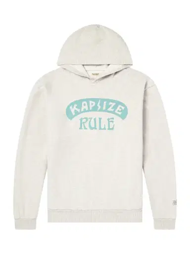 KAPITAL Printed Wool-Blend Jersey Hoodie - Men | Thumbnail 1