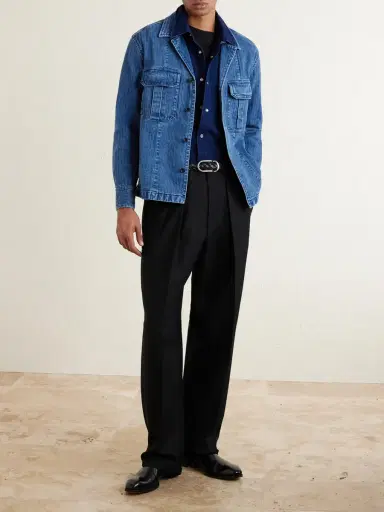 Tom Ford Herringbone Denim Overshirt - Men | Thumbnail 2