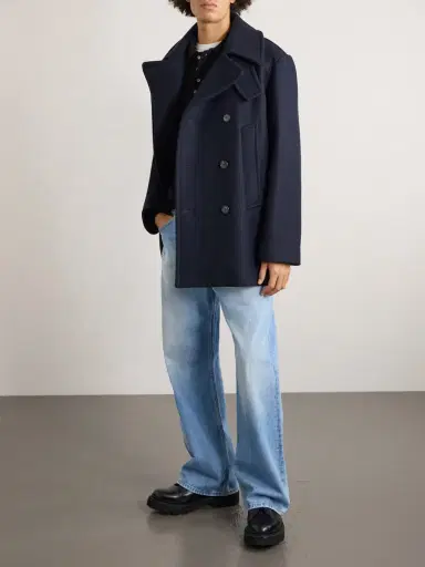 A.P.C. Andy Double-Breasted Wool-Blend Coat - Men | Thumbnail 2 A.P.C. Andy Double-Breasted Wool-Blend Coat - Men | Thumbnail 2