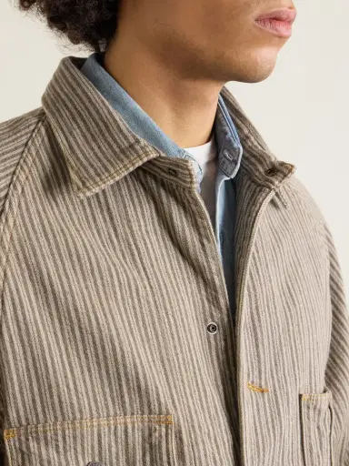 KAPITAL Pinstriped Cotton-Blend Twill Jacket - Men | Thumbnail 5 KAPITAL Pinstriped Cotton-Blend Twill Jacket - Men | Thumbnail 5