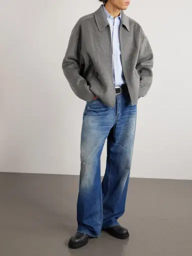Acne Studios Straight-Leg Distressed Jeans - Men | Thumbnail 2