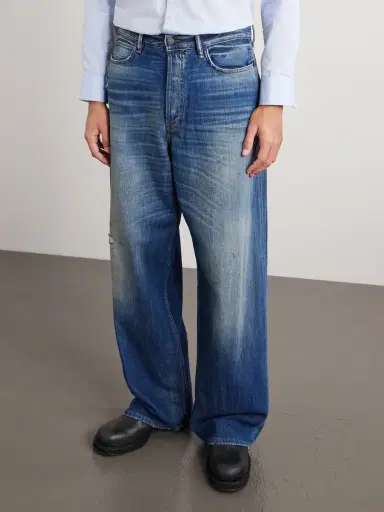 Acne Studios Straight-Leg Distressed Jeans - Men | Thumbnail 3