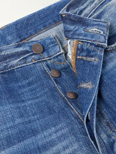 Acne Studios Straight-Leg Distressed Jeans - Men | Thumbnail 5