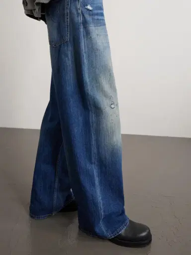 Acne Studios Straight-Leg Distressed Jeans - Men | Thumbnail 6