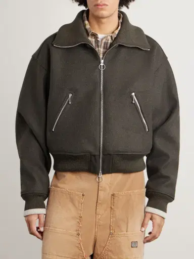 KAPITAL Wool-Flannel Blouson Jacket - Men | Thumbnail 3