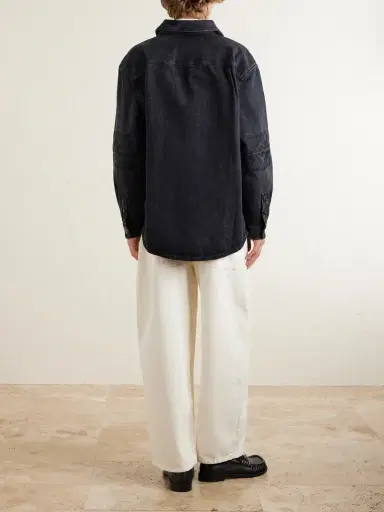 Loewe Anagram Logo-Embroidered Denim Overshirt - Men | Thumbnail 4