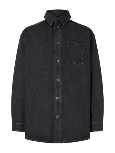 Loewe Anagram Logo-Embroidered Denim Overshirt - Men | Thumbnail 1