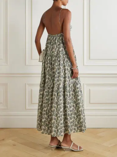 Matteau Printed Organic Cotton-poplin Midi Dress | Thumbnail 3 Matteau Printed Organic Cotton-poplin Midi Dress | Thumbnail 3