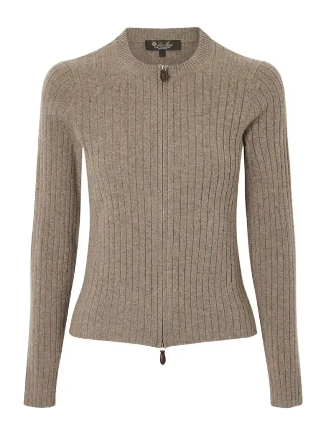 Loro Piana Ribbed Cashmere Cardigan