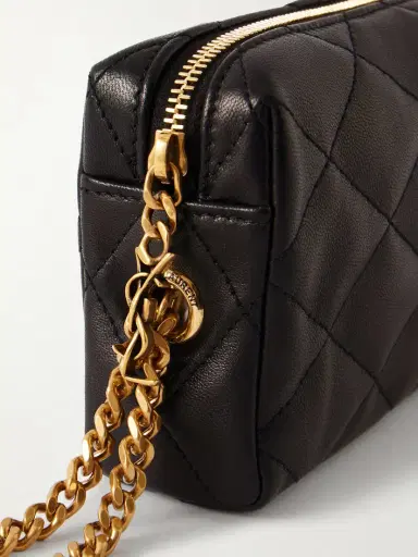 Saint Laurent Cassandre Bijou Quilted Textured-leather Pouch | Thumbnail 4 Saint Laurent Cassandre Bijou Quilted Textured-leather Pouch | Thumbnail 4