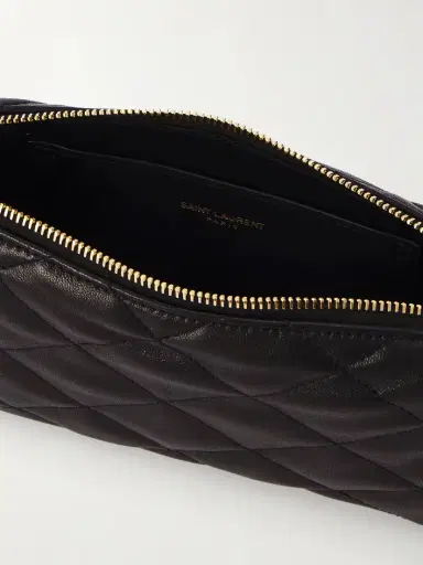 Saint Laurent Cassandre Bijou Quilted Textured-leather Pouch | Thumbnail 5 Saint Laurent Cassandre Bijou Quilted Textured-leather Pouch | Thumbnail 5
