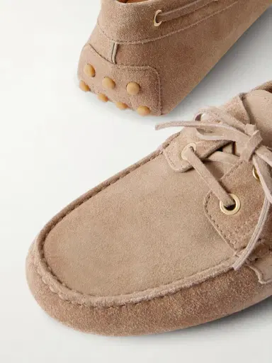 Tod's Gommino Suede Boat Shoes | Thumbnail 5 Tod's Gommino Suede Boat Shoes | Thumbnail 5