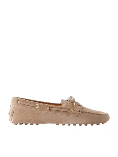 Tod's Gommino Suede Boat Shoes | Thumbnail 1 Tod's Gommino Suede Boat Shoes | Thumbnail 1